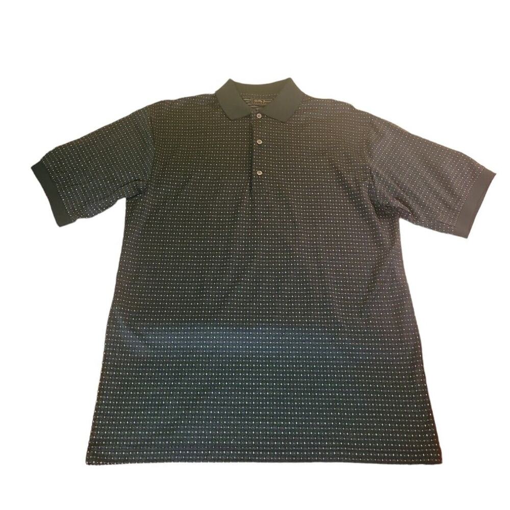 VTG Bobby Jones Argyle Golf Polo M Italy Shady Isle Embroidered